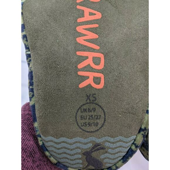 Joules Youth Size XS (9-10 Toddler) Dinosaur Feet Slipper - Picture 2 of 5
